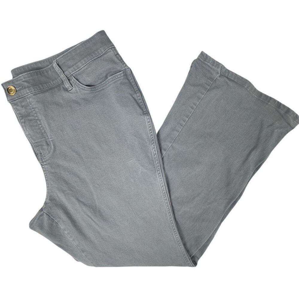 Ryegrass Women's Gray High Waist Semi Flare Jeans Size 20W